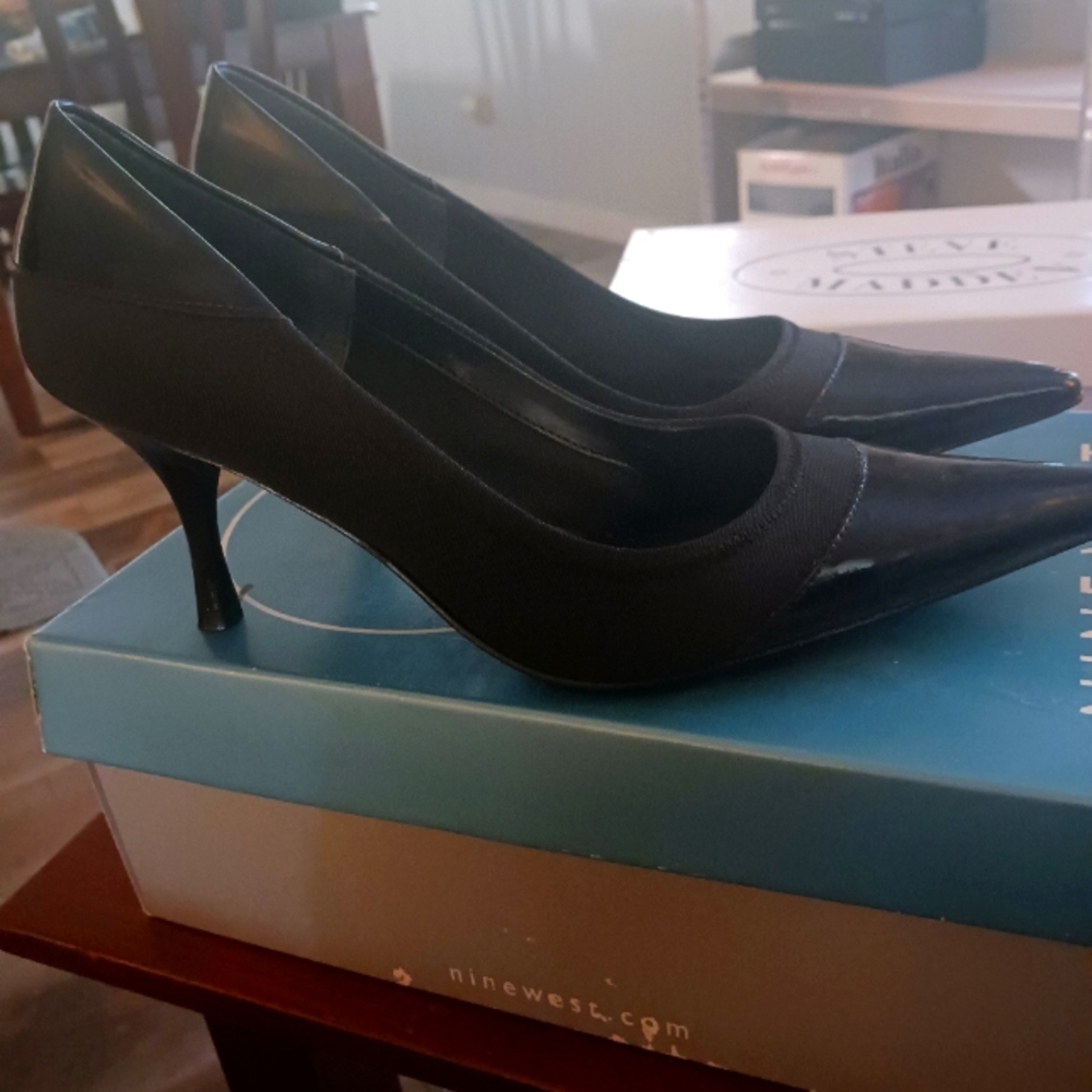 Nine West Black Women's Heels Size 7 New